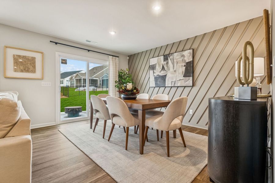 Bright dining areas Bright dining areas