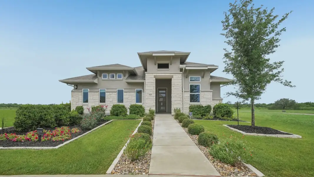 Front exterior of a home in the Veranda community, located in San Antonio, TX (Image 1). Front exterior of a home in the Veranda community, located in San Antonio, TX (Image 1).