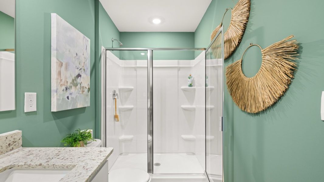 Furnished interior in a model home at Roseleigh Park in Douglasville (Image 14).