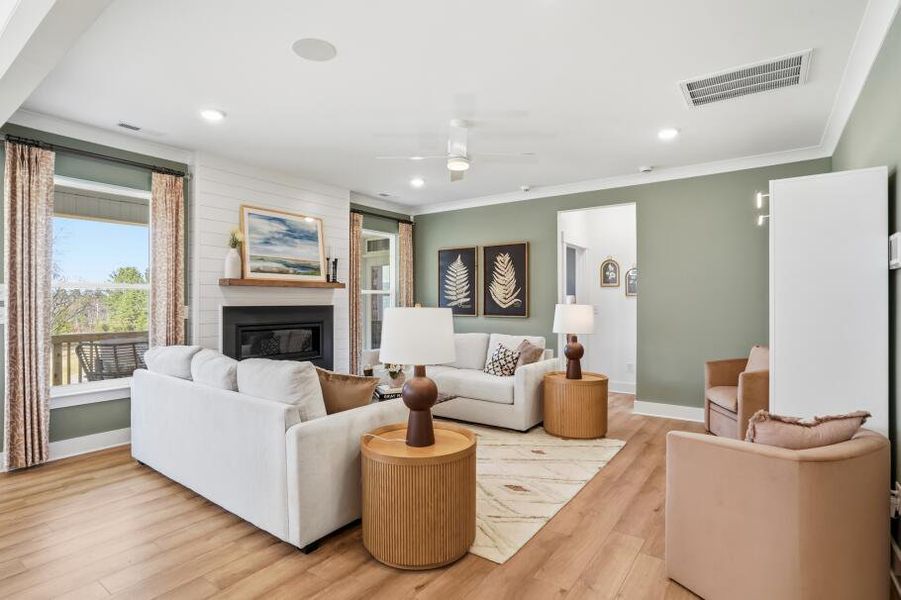 Furnished interior in a model home at Waterford Commons in Rock Hill (Image 34).