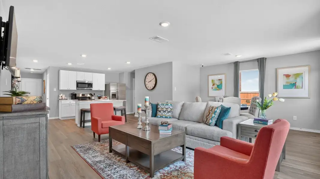 Furnished interior in a model home at Blackbird Estates in Mineral Wells (Image 14).