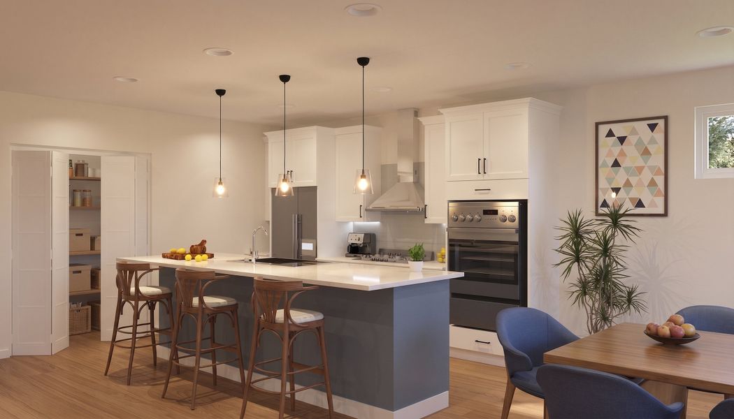Furnished interior in a model home at The Meadows of Encore at Heritage Woods in Dexter (Image 6).