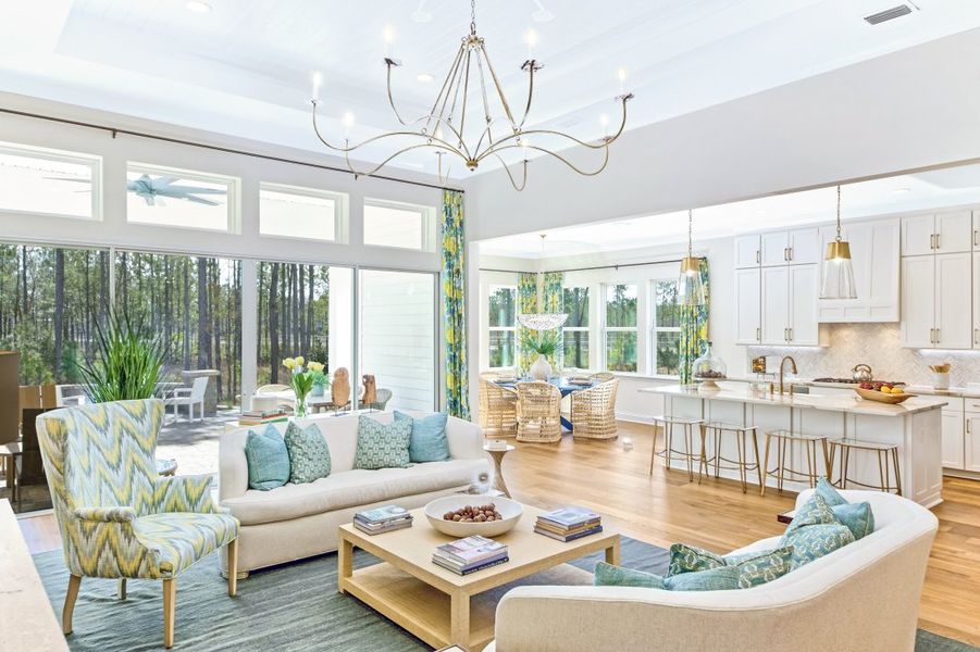 Furnished interior in a model home at Coral Ridge at Nocatee in Ponte Vedra (Image 3).