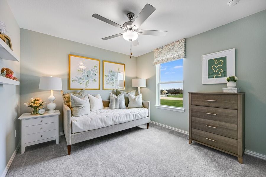 Furnished interior in a model home at Parks at Foster Crossing in Anna (Image 54).