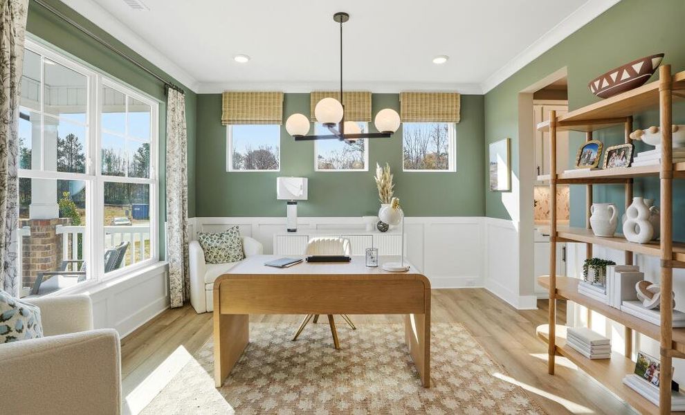 Furnished interior in a model home at Waterford Commons in Rock Hill (Image 41).