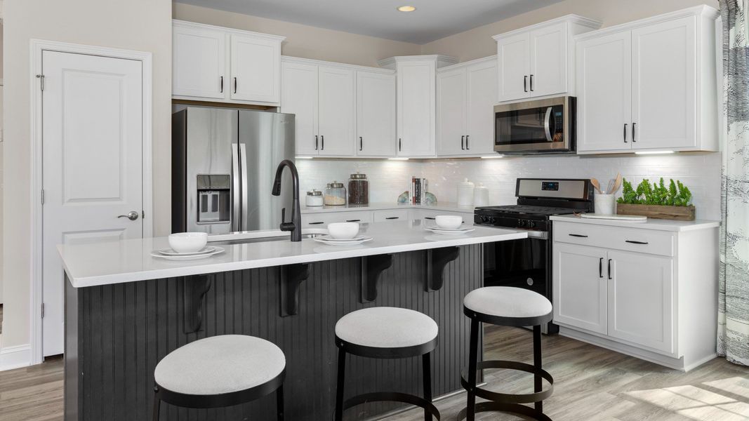 Furnished interior in a model home at Bethel Park in Raleigh (Image 3).