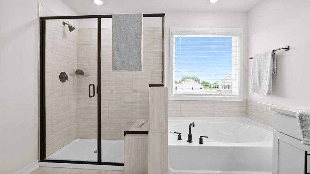 Furnished interior in a model home at Sycamore Cove in Woodruff (Image 71).