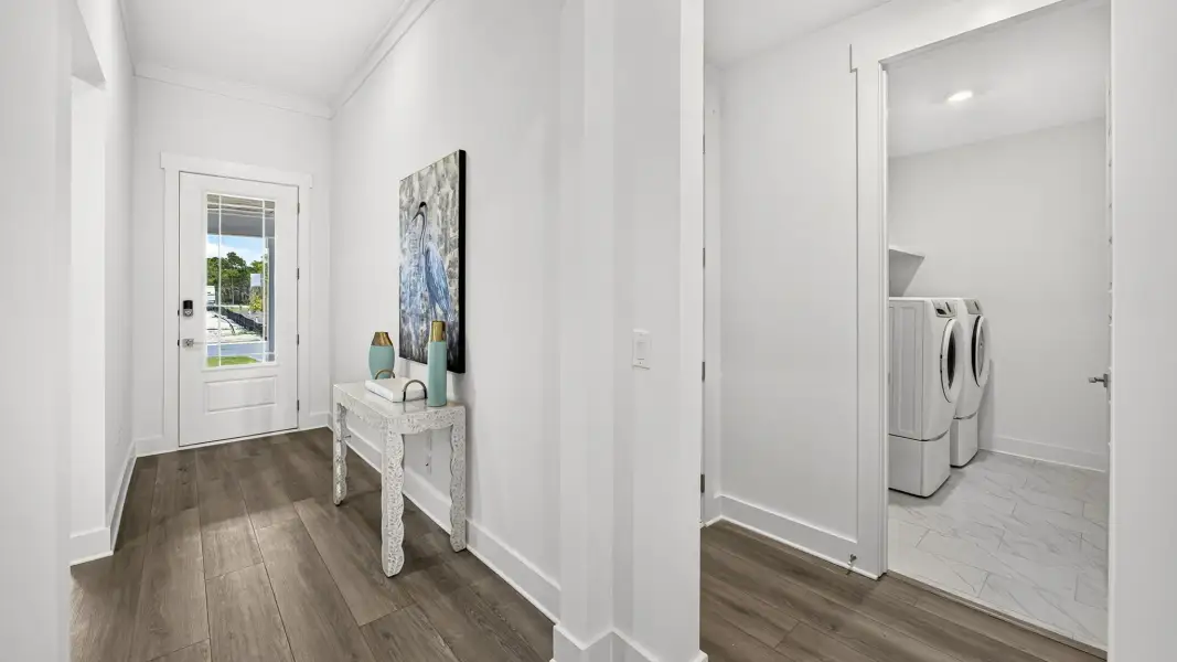 Furnished interior in a model home at WindMark Beach Emerald Series in Port Saint Joe (Image 9). Furnished interior in a model home at WindMark Beach Emerald Series in Port Saint Joe (Image 9).