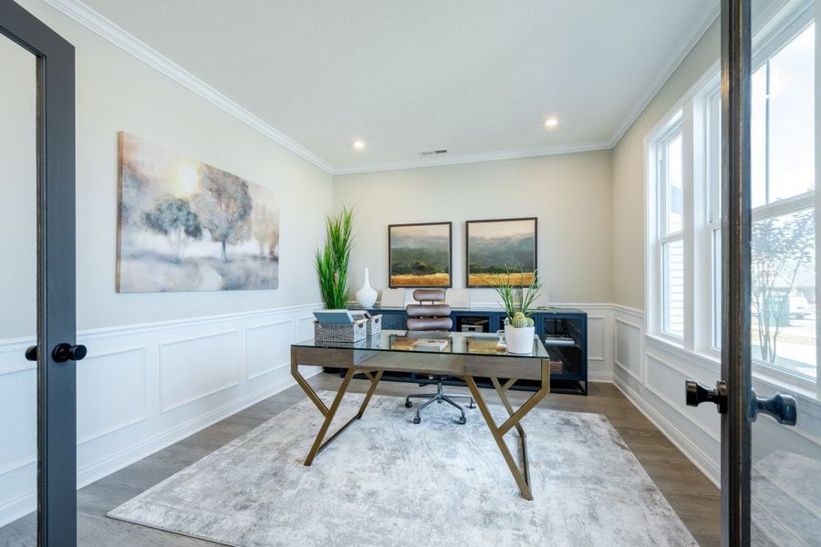 Furnished interior in a model home at Vista Hills in Louisville (Image 26). Furnished interior in a model home at Vista Hills in Louisville (Image 26).