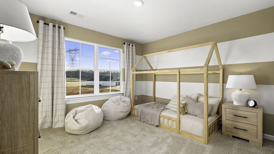 Furnished interior in a model home at Evergreen Landing in Lexington (Image 15).