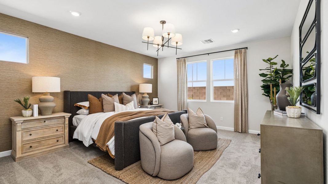 Furnished interior in a model home at Westpark in Buckeye (Image 39).