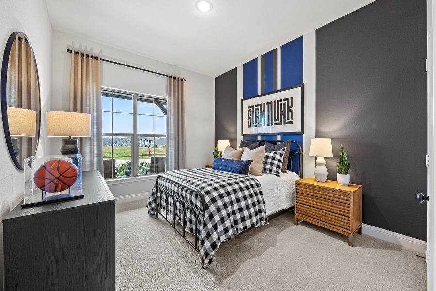 Furnished interior in a model home at Mockingbird Hills - Signature Series in Joshua (Image 27).