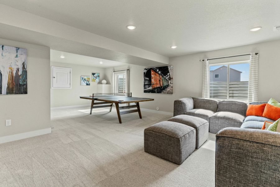 Furnished interior in a model home at The Trails at Aspen Ridge-2 in Colorado Springs (Image 17).