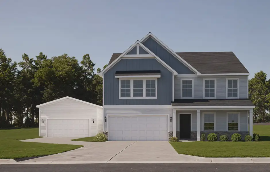 Russell Plan with Detached Garage