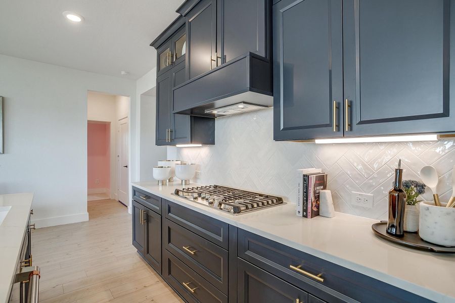 Furnished interior in a model home at MidTowne in Midlothian (Image 14).