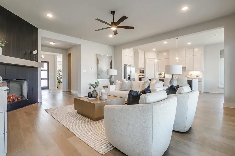 Furnished interior in a model home at Chapel Ridge in Waco (Image 2). Furnished interior in a model home at Chapel Ridge in Waco (Image 2).