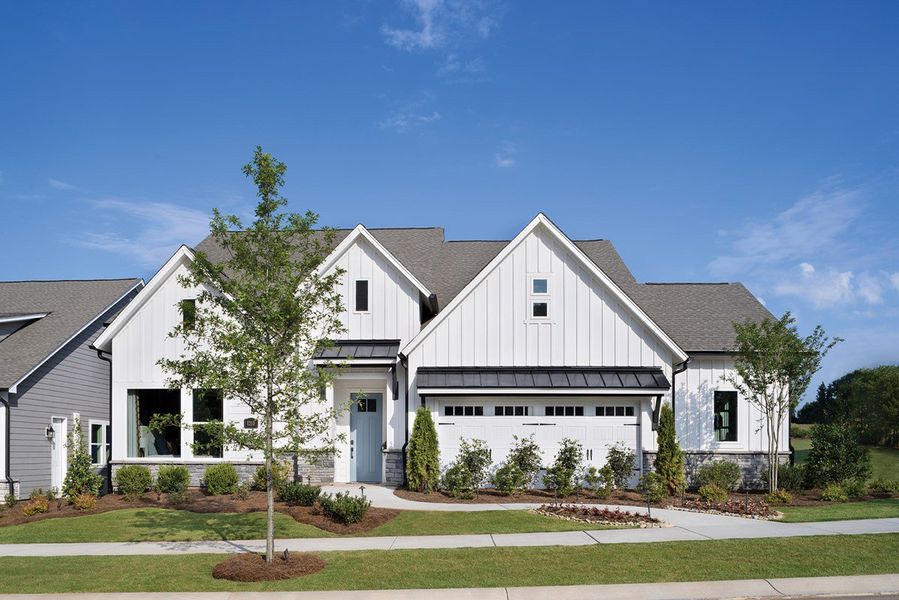 Front exterior of a home in the Encore at Streamside - Tradition Series community, located in Waxhaw, NC (Image 3).