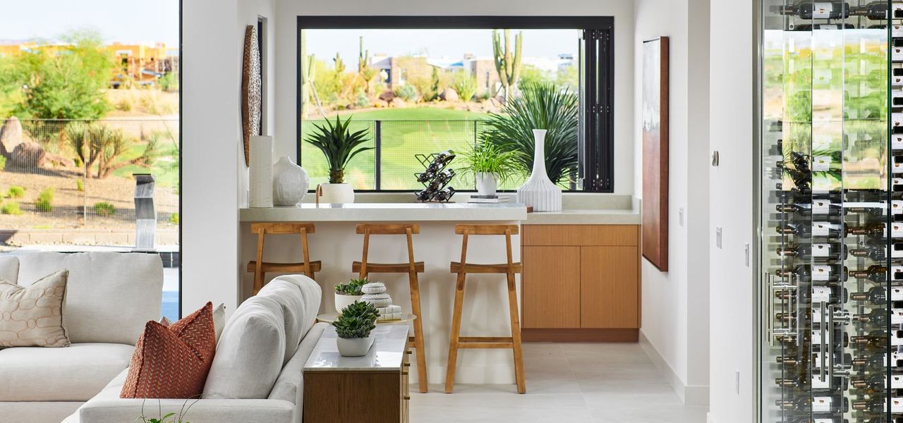 Furnished interior in a model home at The Villas II at Desert Mountain in Scottsdale (Image 6).