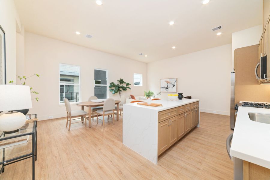 Furnished interior in a model home at Rachel Reserve in Houston (Image 19). Furnished interior in a model home at Rachel Reserve in Houston (Image 19).