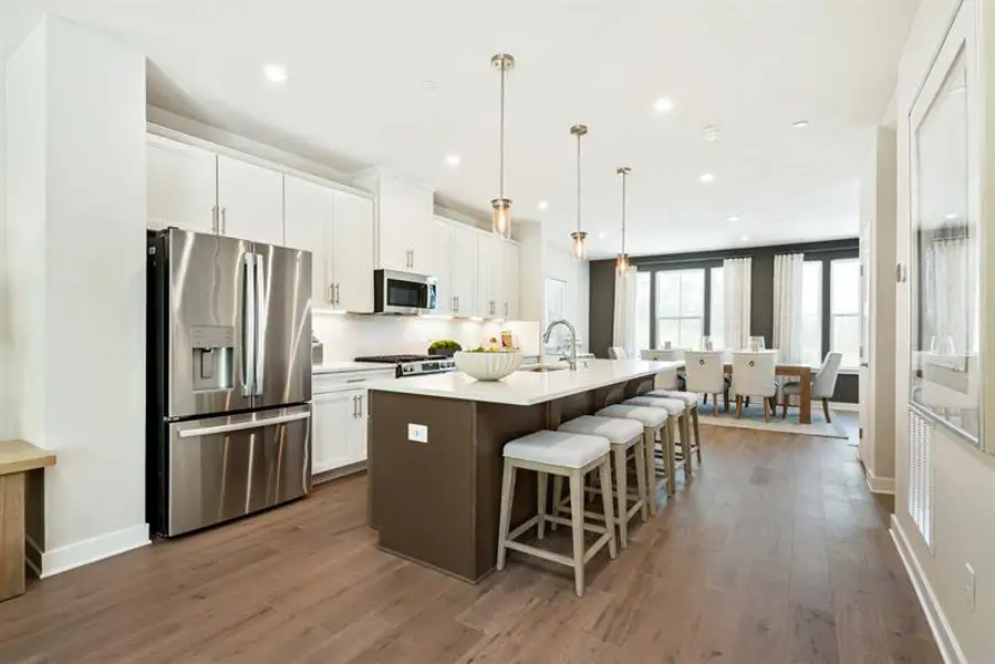 Furnished interior in a model home at 751 South in Durham (Image 5).