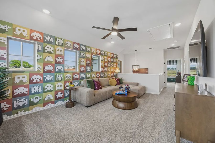 Furnished interior in a model home at Westpoint Park in Fort Worth (Image 20).