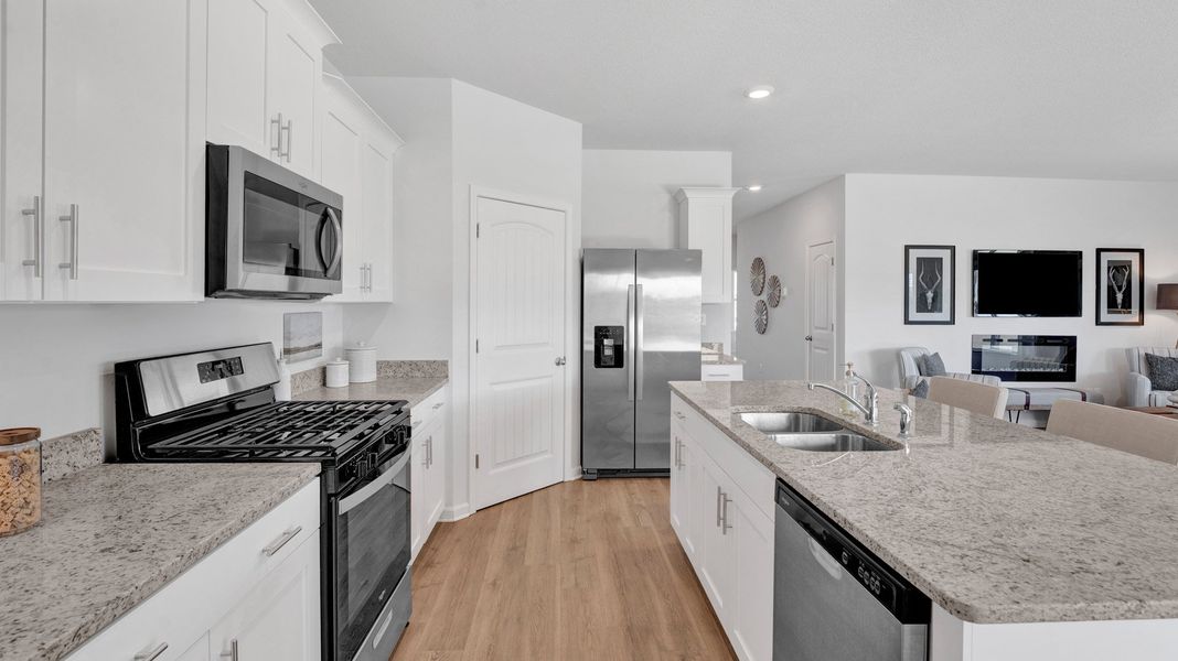 Furnished interior in a model home at Hedge Rose in Somerville (Image 13).