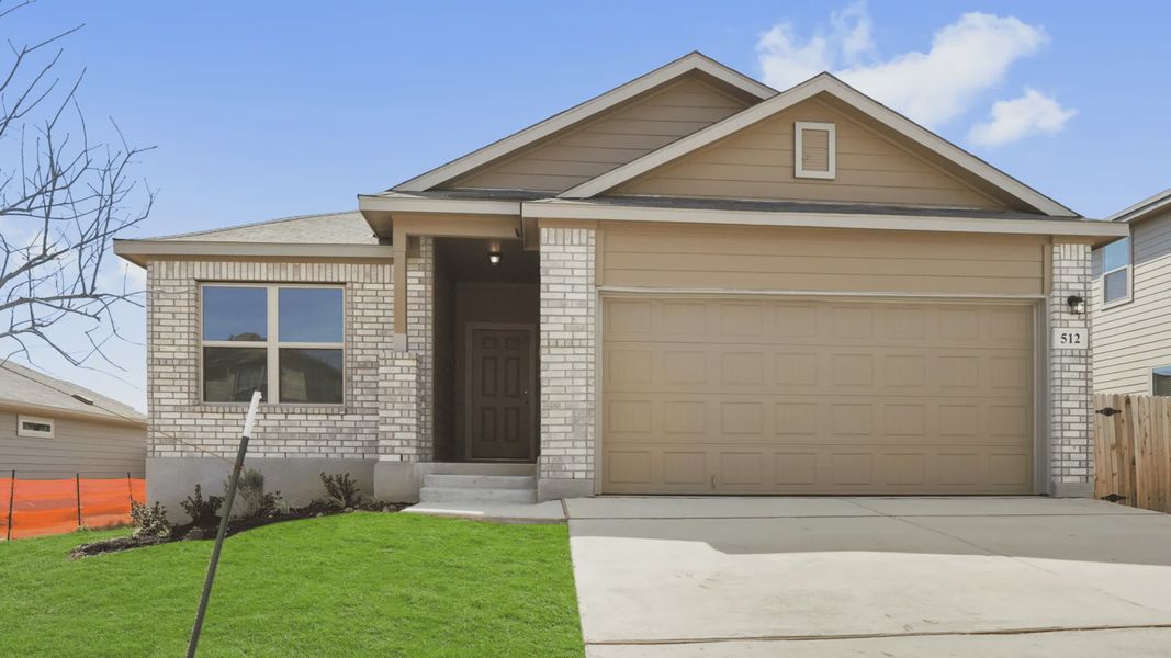 Front exterior of a home in the Buffalo Crossing community, located in Cibolo, TX (Image 4).