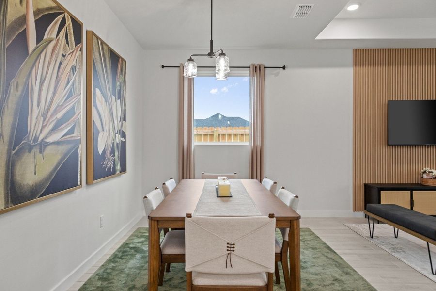 Furnished interior in a model home at Monte Cielo in Weslaco (Image 27).