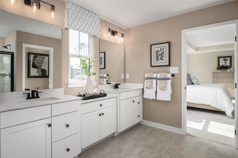 Furnished interior in a model home at Kelton in Charlotte (Image 8). Furnished interior in a model home at Kelton in Charlotte (Image 8).