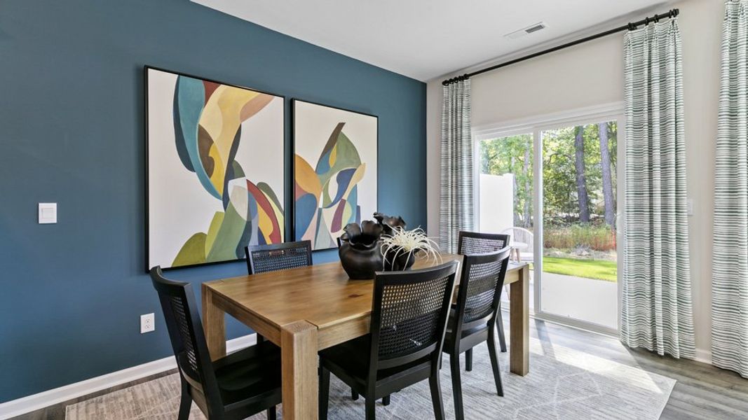 Furnished interior in a model home at Chapel Townes in Raleigh (Image 8).