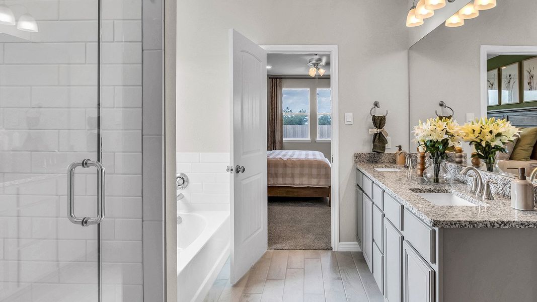 Furnished interior in a model home at Country Meadows in Thorndale (Image 18).