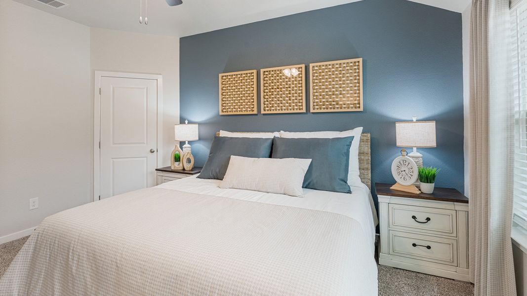 Furnished interior in a model home at Bridges Mill in Corpus Christi (Image 27).