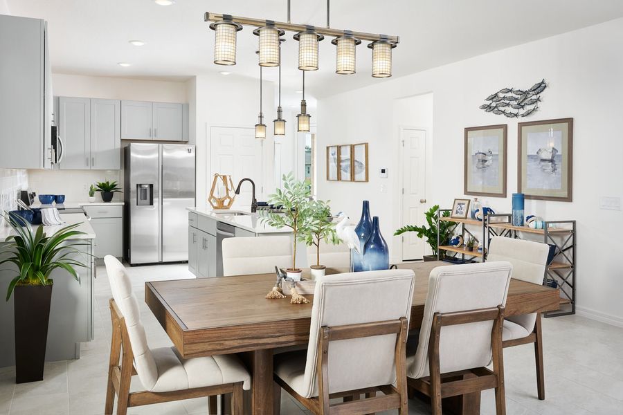 Furnished interior in a model home at Leela Reserve Paired Villas in Tavares (Image 17). Furnished interior in a model home at Leela Reserve Paired Villas in Tavares (Image 17).