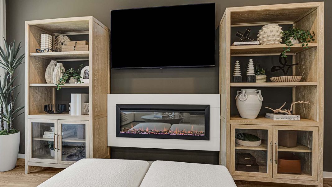 Furnished interior in a model home at August Trails in Needville (Image 28). Furnished interior in a model home at August Trails in Needville (Image 28).