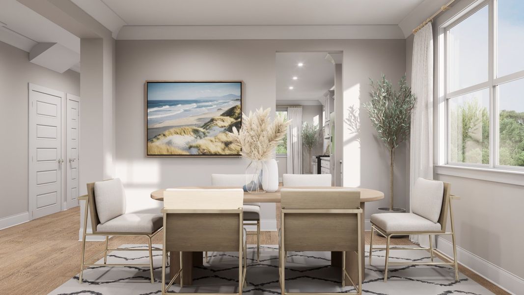 Furnished interior in a model home at Rivers Reach in Yemassee (Image 19). Furnished interior in a model home at Rivers Reach in Yemassee (Image 19).