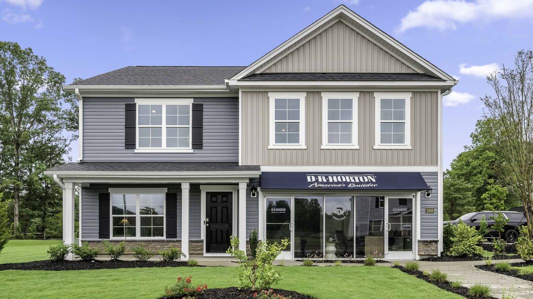 Front exterior of a home in the Brookhaven community, located in Greensboro, NC (Image 2).