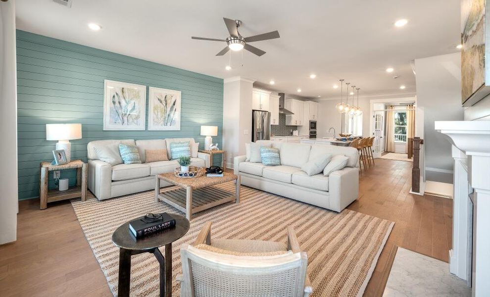 Furnished interior in a model home at New Riverside Village in Bluffton (Image 7).