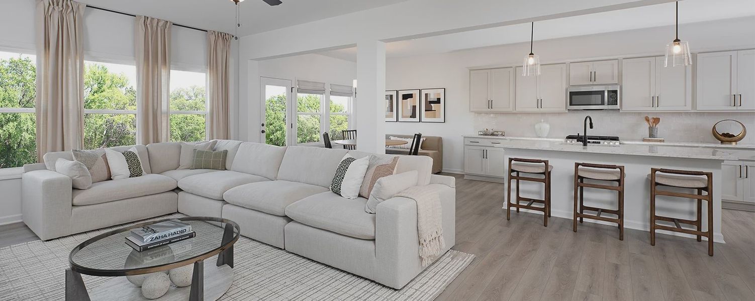 Furnished interior in a model home at The Estates at Casteel in Bethlehem (Image 6).