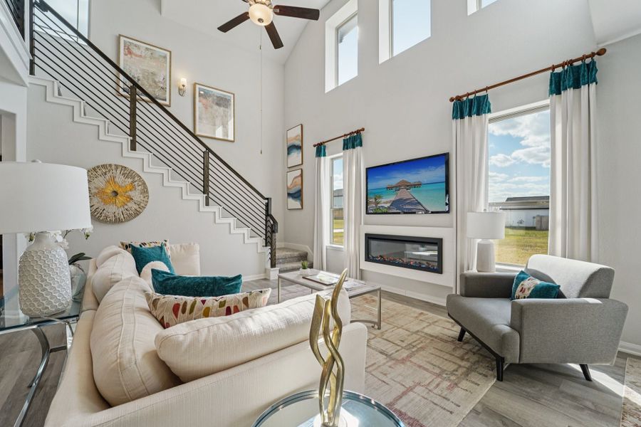 Bluestem Model Home - Matagorda - Family Room Bluestem Model Home - Matagorda - Family Room