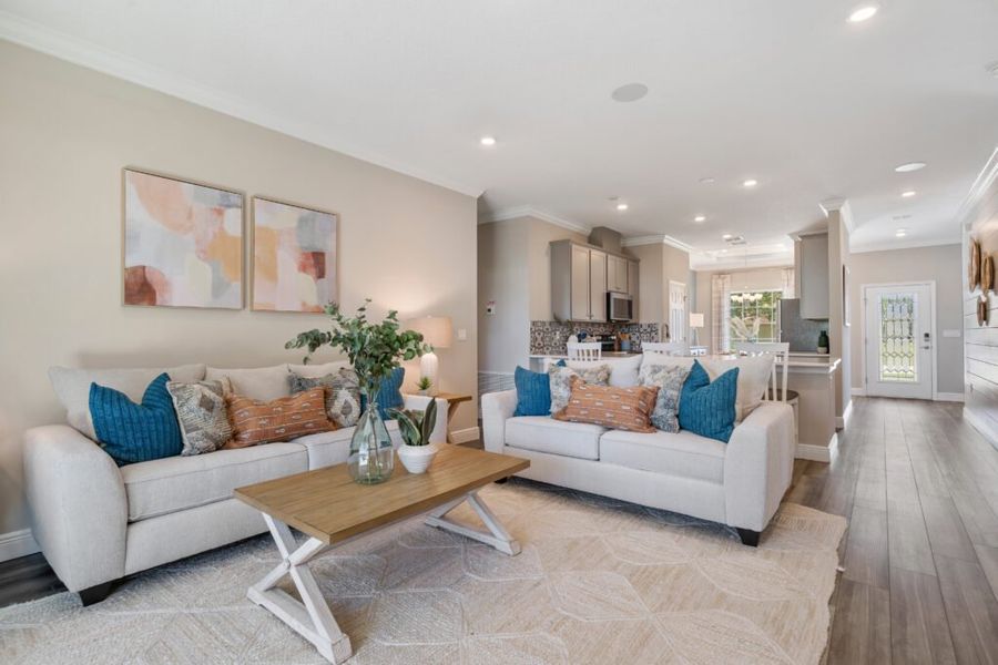 Furnished interior in a model home at Sebastian Highlands in Sebastian (Image 30).