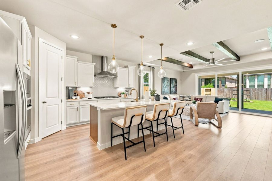 Furnished interior in a model home at La Cima in San Marcos (Image 31).