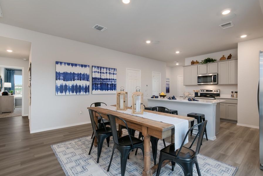 Furnished interior in a model home at Willow Glenn in Temple (Image 8).