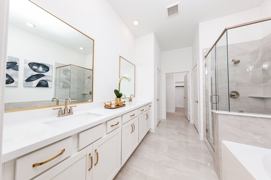 Furnished interior in a model home at Elyson in Katy (Image 8).