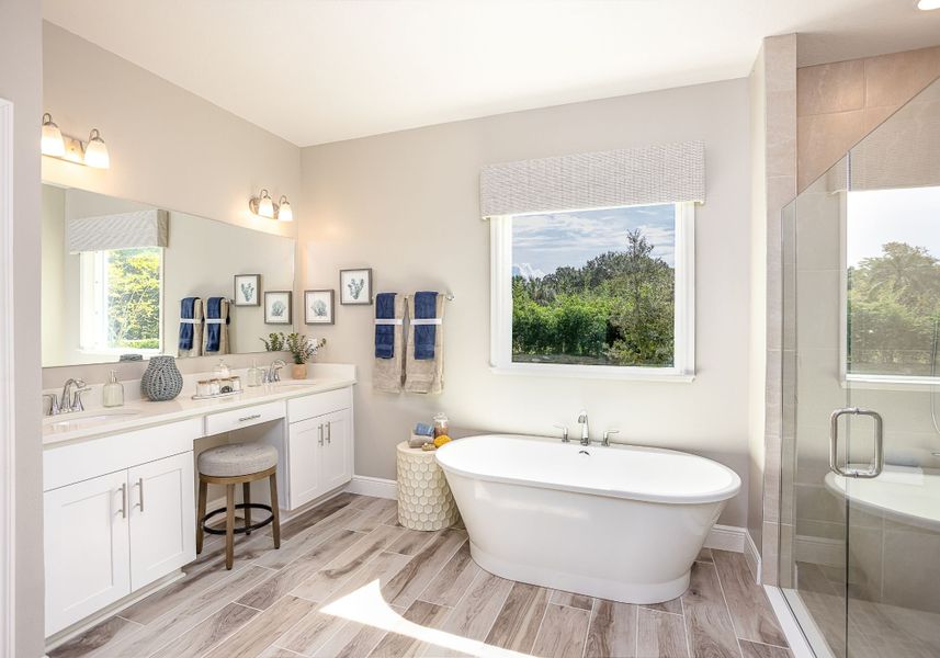 Furnished interior in a model home at Caney Creek in Jacksonville (Image 8).