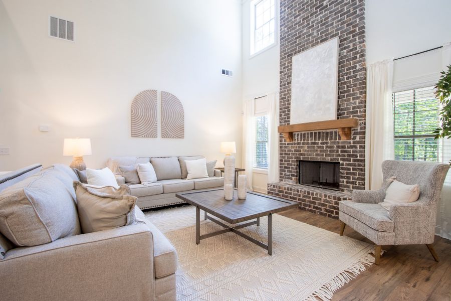 Furnished interior in a model home at Stonegate in Monroe (Image 6).