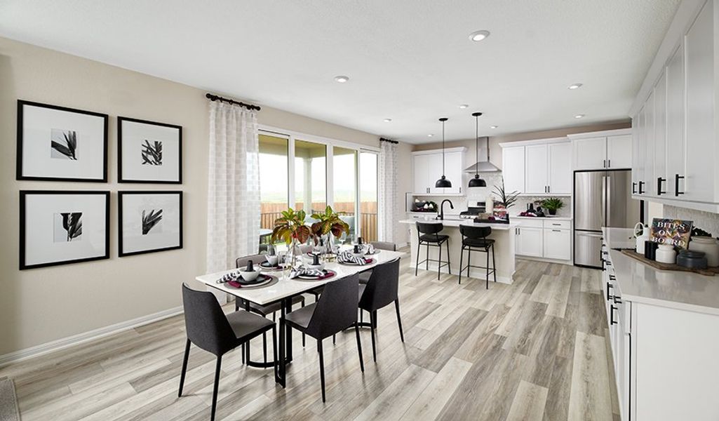 Furnished interior in a model home at Seasons at Summit Ridge in Apopka (Image 3).