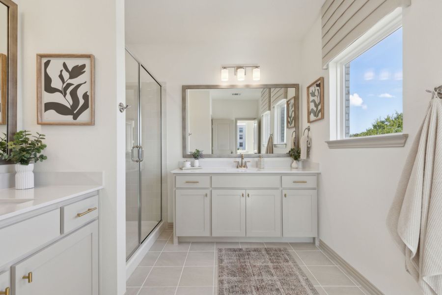 Furnished interior in a model home at Midtown GP in Grand Prairie (Image 23).