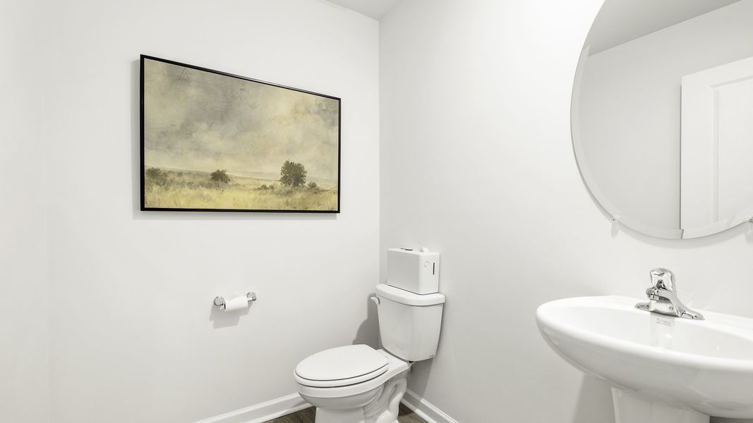 Furnished interior in a model home at Willow Mill in Thomasville (Image 9).