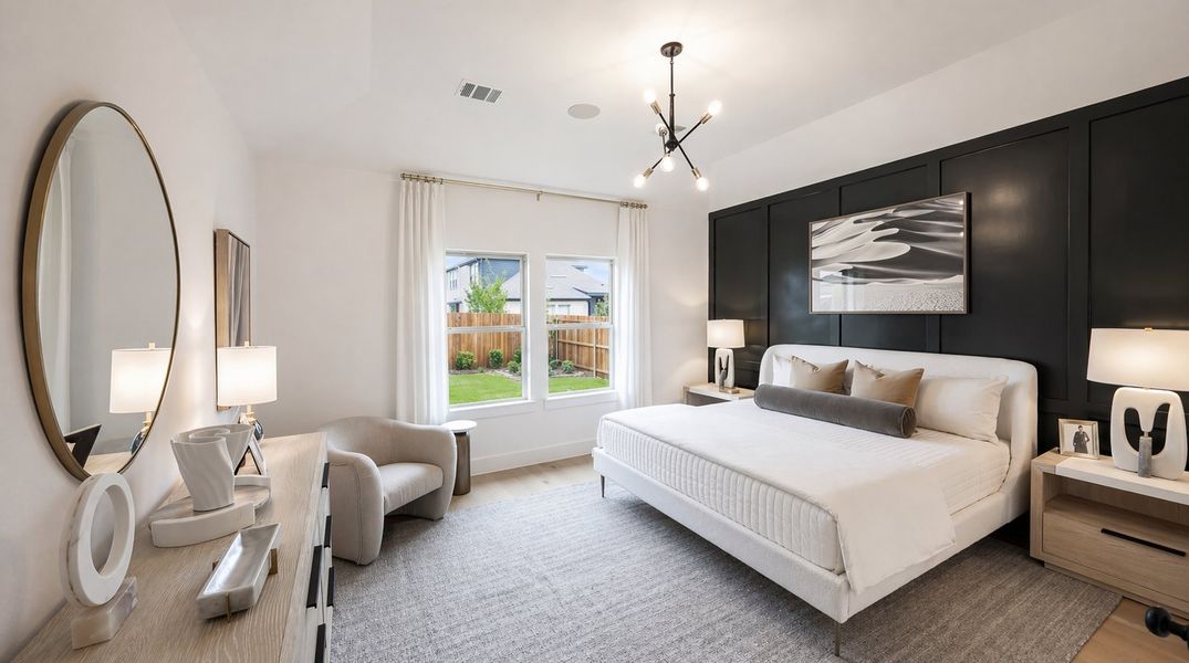 Furnished interior in a model home at Oaklawn in Van Alstyne (Image 15). Furnished interior in a model home at Oaklawn in Van Alstyne (Image 15).