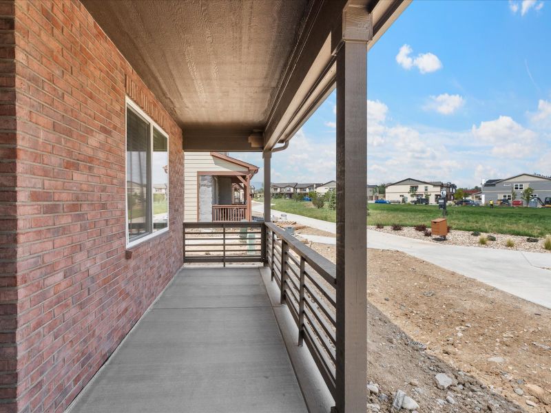 Woodland floorplan exterior image taken at a Meritage Homes community in Broomfield, CO.